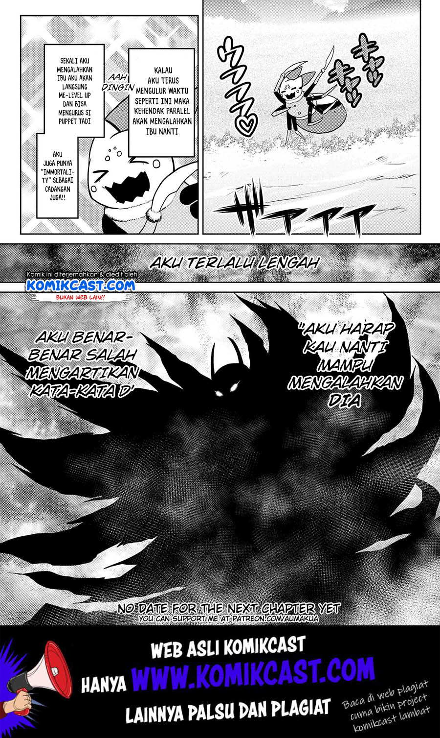 Kumo desu ga, Nani Ka? Chapter 43.1 Bahasa Indonesia